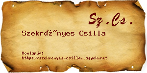 Szekrényes Csilla névjegykártya